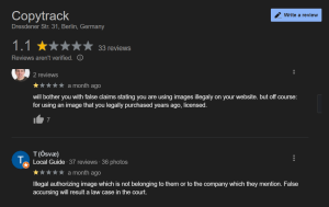 Copytrack Google My Business Reviews