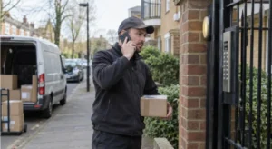 Delivery driver calling about access
