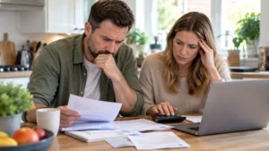 Couple Reviewing Household Finances