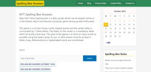 NYT Spelling Bee Answers.org