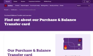 NatWest Purchase and Balance Transfer Card
