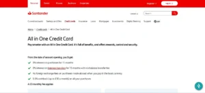 Santander All In One Credit Card
