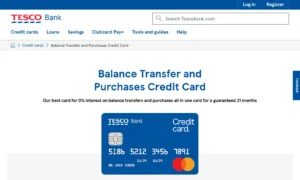 Tesco Bank Balance Transfer and Purchases Credit Card