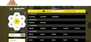 The Word Finder Spelling Bee Answers