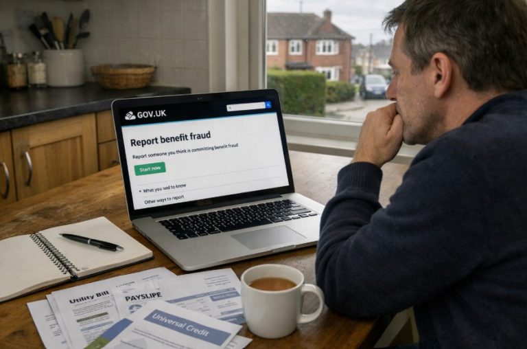 report someone for working cash in hand and claiming benefits