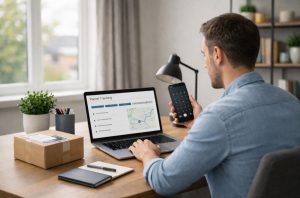 calling DPD customer service from a home office