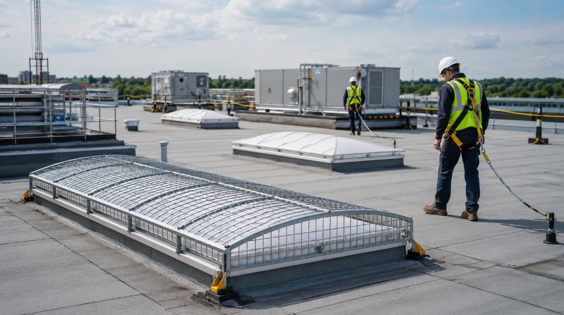 Securing Fragile Roof Areas in Commercial Buildings