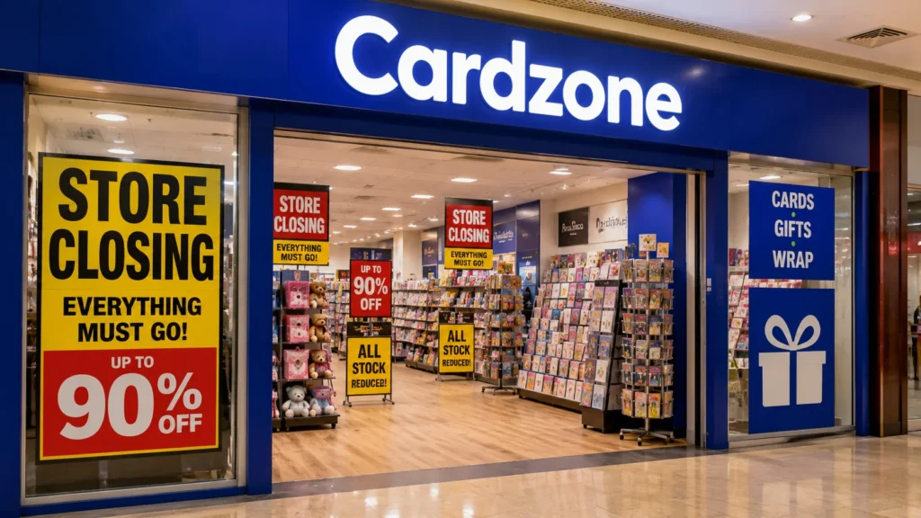 Cardzone UK Store Closures