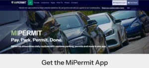 UK driver using a mobile app for council parking and digital permit management.